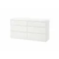 Комод икеа куллен, IKEA KULLEN, белый, с 6 выдвижными ящиками, 140x72x40 см