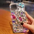 Чехол Promax New Diamond Rhinestone для iPhone 6/6S, тпу, розово-белый