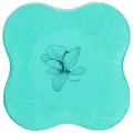 Коврик-наколенник для йоги Sangh Flower 20х20 см, цвет бирюзовый