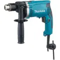 Дрель ударная Makita HP1630KX2, 710 Вт голубой/черный кейс
