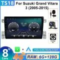 Штатная магнитола для Suzuki Grand Vitara 3 2005-2015 2 DIN 4G DSP RDS FM AM QLED-экран Android Auto Carplay Мультимедиа автомабиля