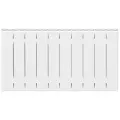 Радиатор биметаллический Rifar SUPReMO Ventil 350, 10 секций, Нижнее подключение левое (VL), цвет белый