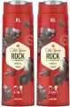Old Spice Rock Гель для душа и шампунь 2в1 мужской, 400 мл х 2 шт