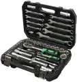 Набор инструментов Волат, 18540-82, 1/2, 1/4, 6-гранные, сталь, кейс, 82 предмета