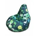 Кресло мешок MyPuff, бескаркасное кресло, пуфик мешок, размер 4XL, оксфорд, Приключения Дино