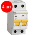 Комплект 4 штук, Выключатель автоматический 2п C 16А 4.5кА ВА47-29 KARAT IEK MVA20-2-016-C