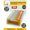 NESURA / 10D / Накладные пучки ресниц / 10 мм, 0.1, изгиб С, 10Д, для макияжа и визажиста