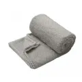 Плед Baby Nice Micro Velur Жаккард 118х100 см, 118х100 см, серый