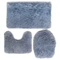 Комплект ковриков Доляна Пушистик 2581477 32х40, 40х50, 50х80 см, серый