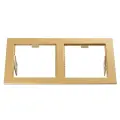 Lightstar 214523 Рамка DOMINO Double QUADRO MR16 золото
