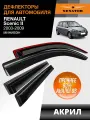 Дефлекторы окон Senator для Renault Scenic II 2003-2009 накладные 4 шт.