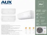 Инверторная мульти сплит система на 3 комнаты AUX AM3-H21/4DR2 + AMWM-H07/4R2(J)*3шт.