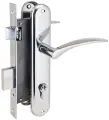 Замок врезной с ручками аллюр 0211, хром