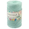 Пряжа ARACHNA Macrame Mini Lurex 75% хлопок, 15% полиэстер, 10% люрекс 250 г 200 м №19 мятный-серебро