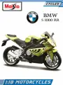 Maisto Мотоцикл коллекционный BMW S 1000 RR, масштаб 1:18, зеленый