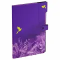 Папка для тетрадей Berlingo 5 отделений Flower Art, А4, 600 мкм, на кнопке, с рисунком (XF4_05S20)