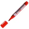 CROWN Маркер перманентный Multi Marker (CPM-800), 12 шт, красный, 2 мм, 12 шт.
