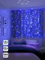 Гирлянда Занавес SHLights 544 синих LED, 1,5х2,2м, IP20