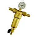 Фильтр самопромывной Tim JH-3001, латунь, манометр, 1, 70°C