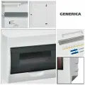 Бокс ЩРН-П-12мод настен пласт бел (дв. прозр) IP41 GENERICA IEK