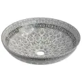 Раковина-чаша Bronze de Luxe Марракеш 40 1008G Белый глянец с декором фаянс накладная 40.5