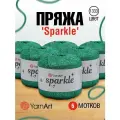 Пряжа для вязания YarnArt 'Sparkle' 25 г, 160 м (60% метализированный полиэстер, 40% полиамид) (1333 ярко-зеленый), 6 мотков