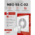 Вентилятор вытяжной 125 c клапаном с сеткой и выключателем NEO 5S C-02