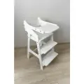 Растущий стул детский Alubalu со съемным столиком белый, с 1 года