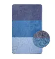 Коврик в ванну санакс 00212 SILVER одинарный голубой 60х100 см 100 % полиэстер