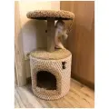 Домик когтеточка для кошек бежевый