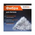 Фиброволокно, фибра для бетона , добавка в раствор полипропиленовая, 12 мм, 3 кг (3 шт. по 1кг), ГСКА®