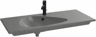 Раковина Jacob Delafon Nouvelle Vague 121 EXAP112-Z-MG2 Серая матовая фаянс подвесная, полувстраиваемая 121