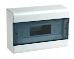 Щиток распределительный навесной на 12 модулей с дверцей белый IP40 RUVinil 68012