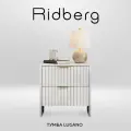 Тумба Ridberg LUGANO 2Я (White/Gold)