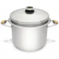 Кастрюля большая Zepter 12л с крышкой из нержавеющей стали/ 28см