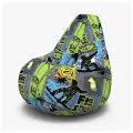 Мир Пуффов Кресло-мешок «Груша» Фристайл, размер- XXL(ростом до 170см), с ручкой для переноски, cъемный чехол