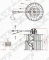 SAT ST-21088101080 Мотор отопителя салона (Левый руль) LADA 2108 84-04 / 2109 87-06 / 21099 90-04 / 2110 95-14