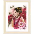 PN-0170199 Набор для вышивки крестом LanArte Asian lady in pink Азиатская девушка в розовом