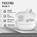 Беспроводные наушники TECNO Buds 4, внутриканальные, цвет белый