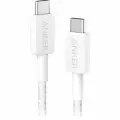 Кабель Anker A81F6, Power Line 322, USB-C - USB-C, A81F6H21, 1.8 м, белый