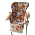 Чехол на стульчик для кормления Chicco Polly/ Оранжевые коты