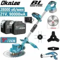Электрическая газонокосилка OKALEE, несамоходная, 1500 Вт, регулировка высоты скашивания, травосборник 40 л