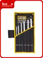 Ключи накидные экстра длинные JCB, набор 6 предметов, 8x10, 11x13, 12x14, 15x17, 16x18, 19x21мм, JCB-50622P(65929)