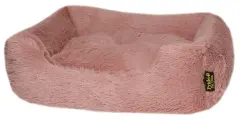 Лежанка для кошек и собак Pride меховая, цвет пудровый размер 60х50