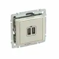 3 шт. Legrand Valena Крем Розетка 2-ая USB, 774170