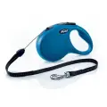 Flexi New Classic S 8м до 12кг поводок-рулетка трос, синий