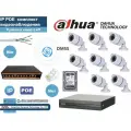 Полный готовый DAHUA комплект видеонаблюдения на 8 камер 4мП (KITD8IP100W4MP_HDD500Gb)
