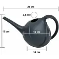 Лейка Луковка 1,6л серый