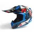 Шлем AiM RH855 Carbon RAZOR глянцевый Blue/Red M