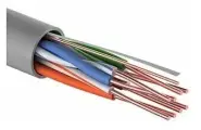 Кабель витая пара U/UTP 5e кат. 4 пары PROconnect 01-0052-25 24AWG(0.50 мм), медь, одножильный (solid), внутренний, PVC, серый, уп/25м